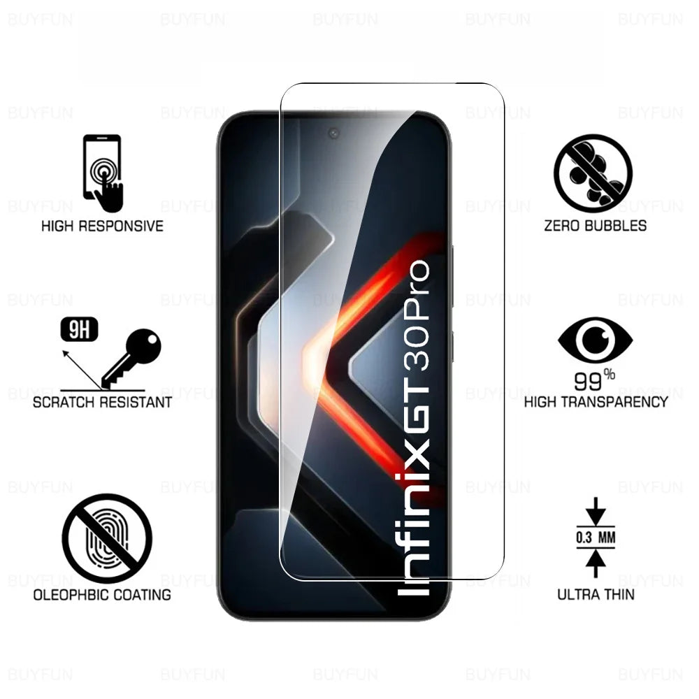 4in1 Full Cover Tempered Glass For Infinix GT 30 Pro Screen Protector Glass InfinixGT30Pro GT30Pro G T 30Pro 5G HD Camera Film