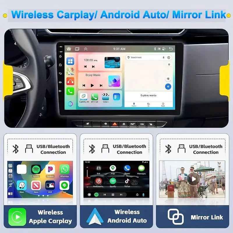 7 9 10”Android 13 64G Multimedia 2Din Car Radio Carplay Auto Player GPS Navigation for Toyota Hyundai Nissan Kia LADA FIAT VW