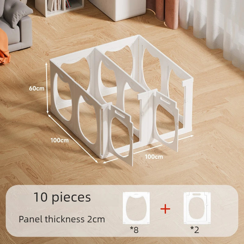 Pet Dog Fences Puppy Indoor Teddy Dog Anti-jailbreak Dog Cage Fence Safe Isolation Anti-jailbreak Raised Fence Puppy House