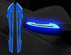 1 Set/2PCS Car Reflective Warning Mirror Strip Safety Warning Reflective Sticker For Universal Car Decorative Trims