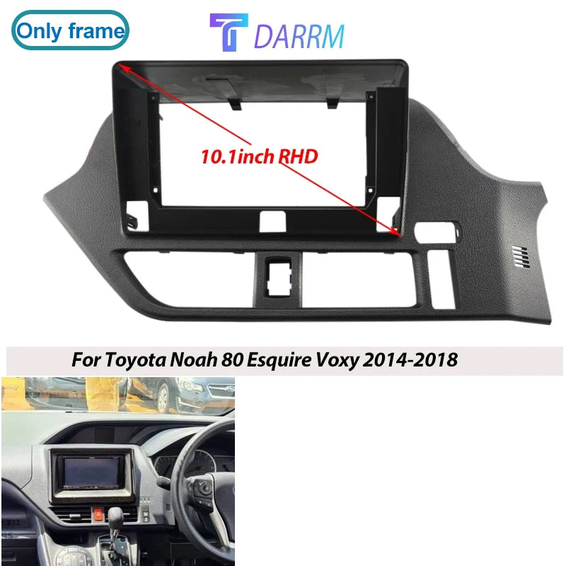 10.1 Inch For Toyota Noah 80 Esquire Voxy 2014-2018 Car Radio Stereo Android MP5 GPS Player 2 Din Head Unit Fascia Panel Frame