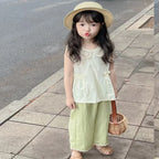 New Baby Clothes Girls Suits Summer Children Vest Shorts 2Pcs/Sets Kids Girls Clothing Infant Casual Costume Toddler Tracksuits