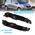 Left+Right Car Front Bumper Support Bracket Retainer For Toyota Yaris 2007 2008 2009 2010 2011 Left Right 5253552060 5253652050