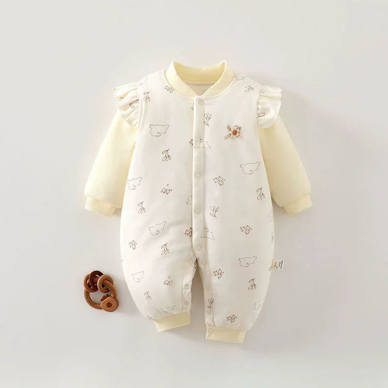 Winter Baby Rompers clothes cotton warmth Infant Jumpsuit  High quality Newborn Baby Girl Boy Cartoon Romper clothes