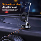Vacuum Magnet Phone Bracket Multi-angles Adjustment Strong Magnetic Suck Design Foldable Car Holder For Navigation Stand