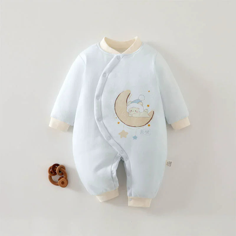 Winter Baby Rompers clothes cotton warmth Infant Jumpsuit  High quality Newborn Baby Girl Boy Cartoon Romper clothes