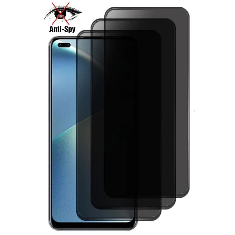 3D Privacy Screen Protectors For OPPO A16 A16S A74 A72 A73 A76 A92 Anti-spy Protective Glass For OPPO A93 A93S A94 A95 A96 Glass