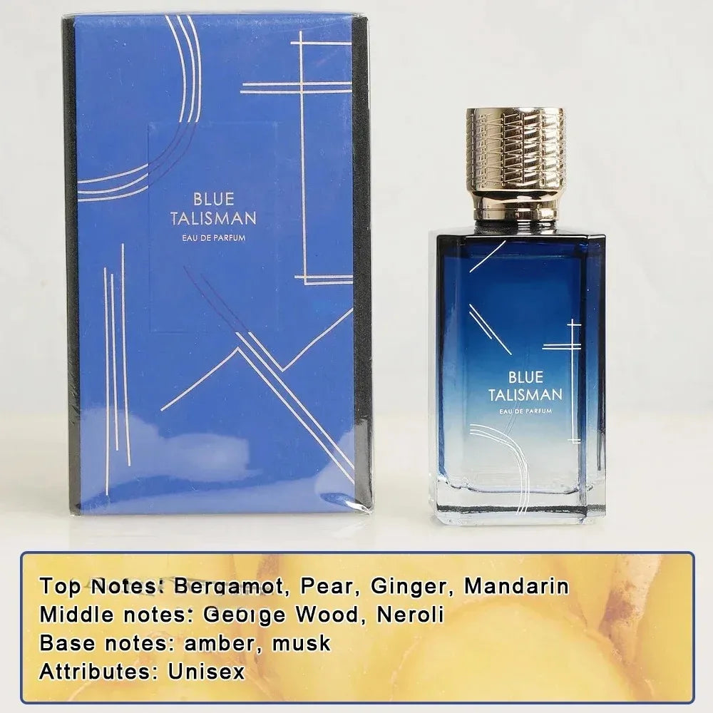 Enchantment of Blue Protective Talisman Perfume 100ml Luxury Unisex Woody Floral Cologne with Pheromones, Long Lasting Fragrance