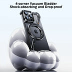 Eary Z Shape Frameless Phone Case for iPhone 17 Pro Max Air 16 15 14 13 for Magsafe Aluminum Metal Magnetic 360° Rotation Stands