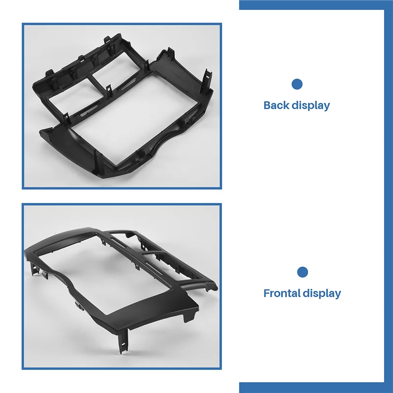 N61R-Car Radio Fascia Trim Kit, 2 Din Dash Panel DVD Frame Install Kit For Toyota Yaris Vitz Platz 2005 2006 2007 2008-2011