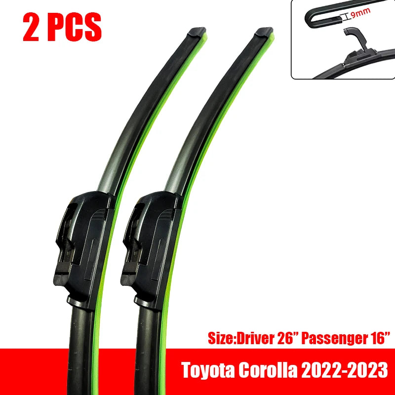 Front Wiper Blades For Toyota Corolla 2007-2023 2021 2022 Windscreen Windshield Window Accessories Corolla Hybrid Corolla Cross