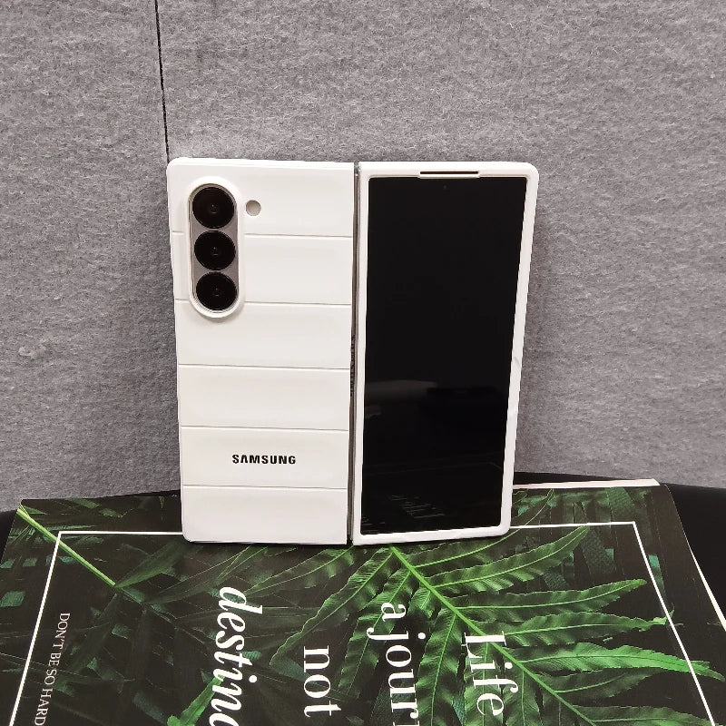 Skin Feel Phantom Shield Case For Samsung Galaxy Z Fold 7 6 5 4 3 Fold7 Fold6 2-piece Set Protective Shockproof Back Cover Funda