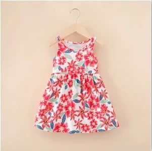 Girl Dresses Cotton Children clothing Summer Kids Clothes Dresses For Girls Party Princess Fashion Outfit cartoon Beach Dress
