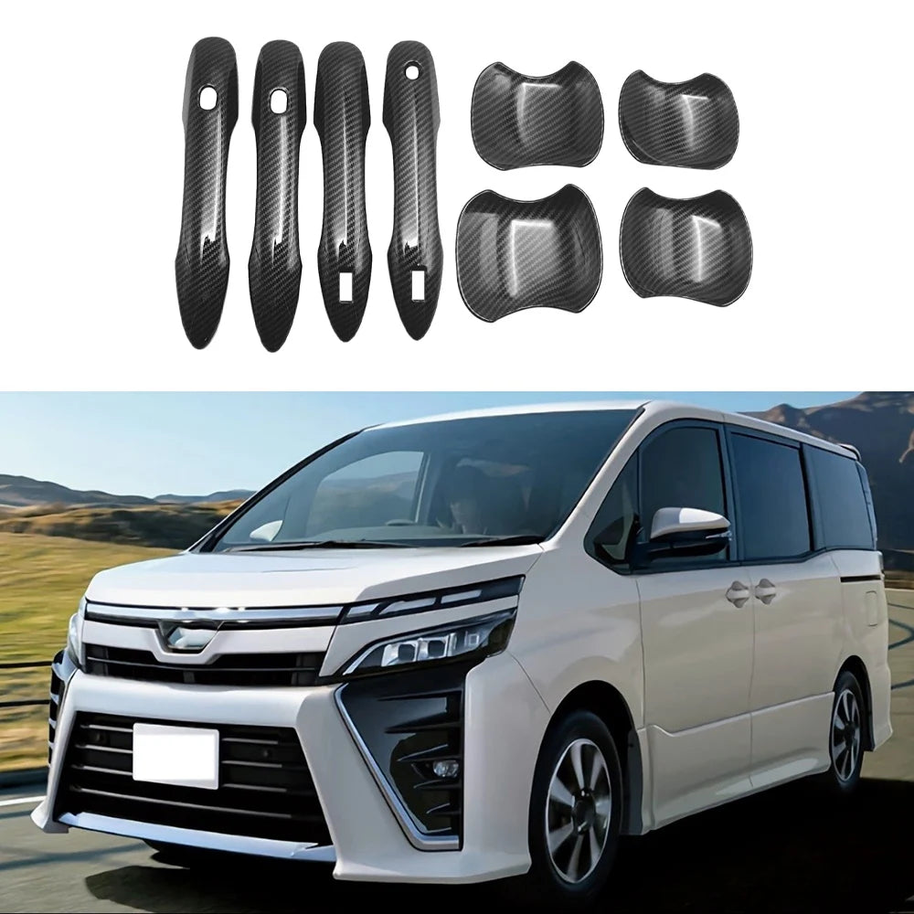 MML-Carbon Fiber For Toyota Voxy Noah R90 2022 Decoration Cover Trim ABS