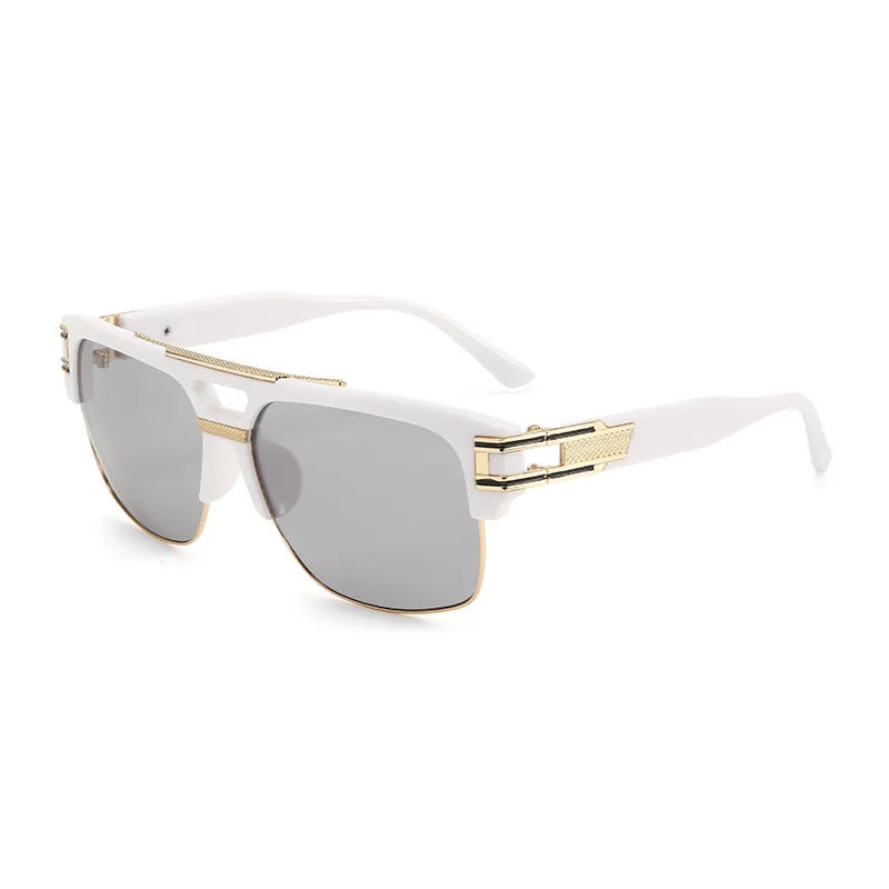 ORIGINAL VINTAGE Luxury Brand Men Sunglasses Vintage Designer Mens Glasses Square Retro Fashion Eyewear UV400