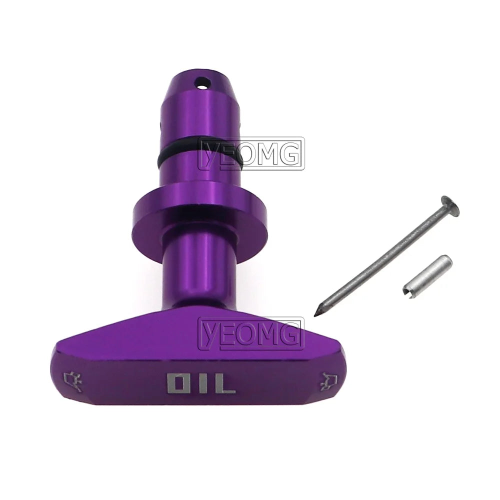 Car Oil Dipstick Pull Handle Aluminum Engine Oil Pull Handle Replacement Decoration