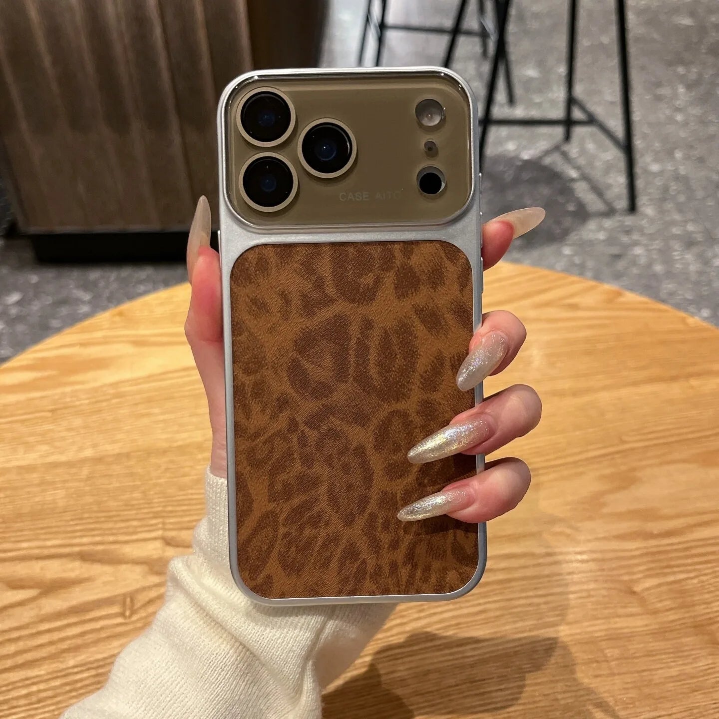 Luxury Leopard Print Phone Case For iPhone 13 14 15 16 17 Pro Max Shockproof Bumber Cases Cover