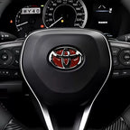 for Toyota Carbon Fiber Car Steering Wheel Sticker Emblem Badge Decoration Decals Corolla Auris Camry Yaris Avensis Accessories