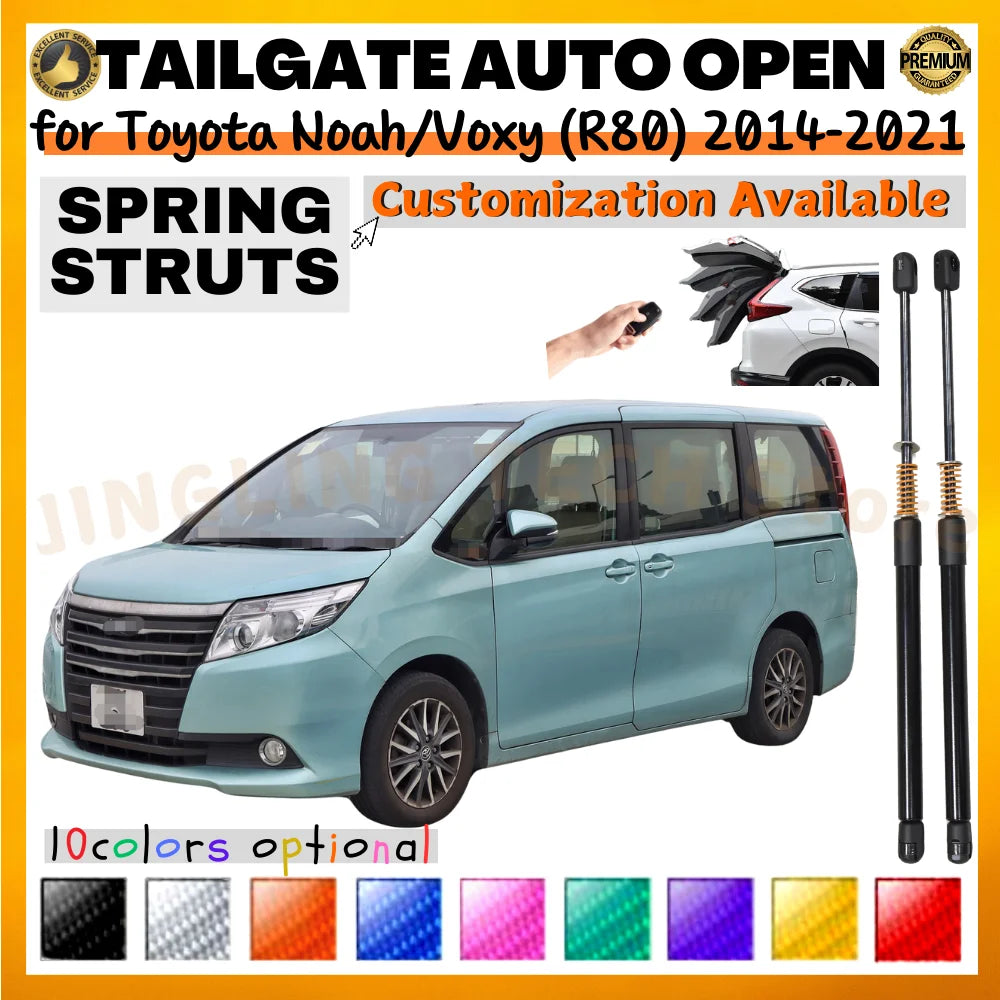 Qty(2) Trunk Struts with Spring for Toyota Noah/Voxy (R80) Minivan 2014-2021 Rear Tailgate Boot Lift Supports Shock Absorbers