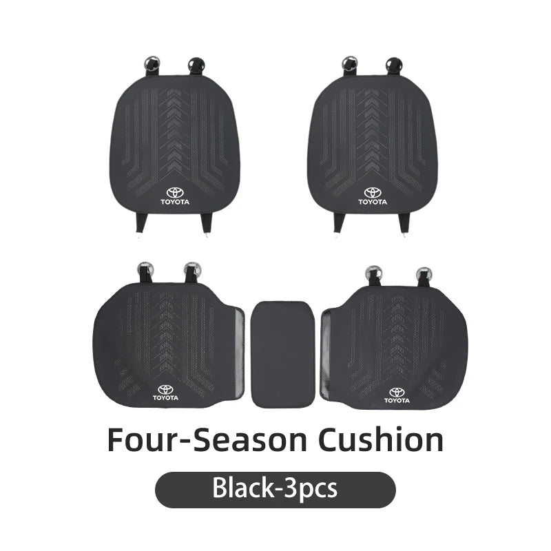 Breathable Car Seat Cover PU Leather Auto Seat Protector For Toyota Corolla Yaris Camry Prius RAV4 CHR Hilux Key Accessories