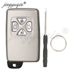 jingyuqin Key Shell for Toyota Noah Voxy Alphard Estima Vellfire Smart Card Remote Car Keyless Case Fob 4/5 Buttons