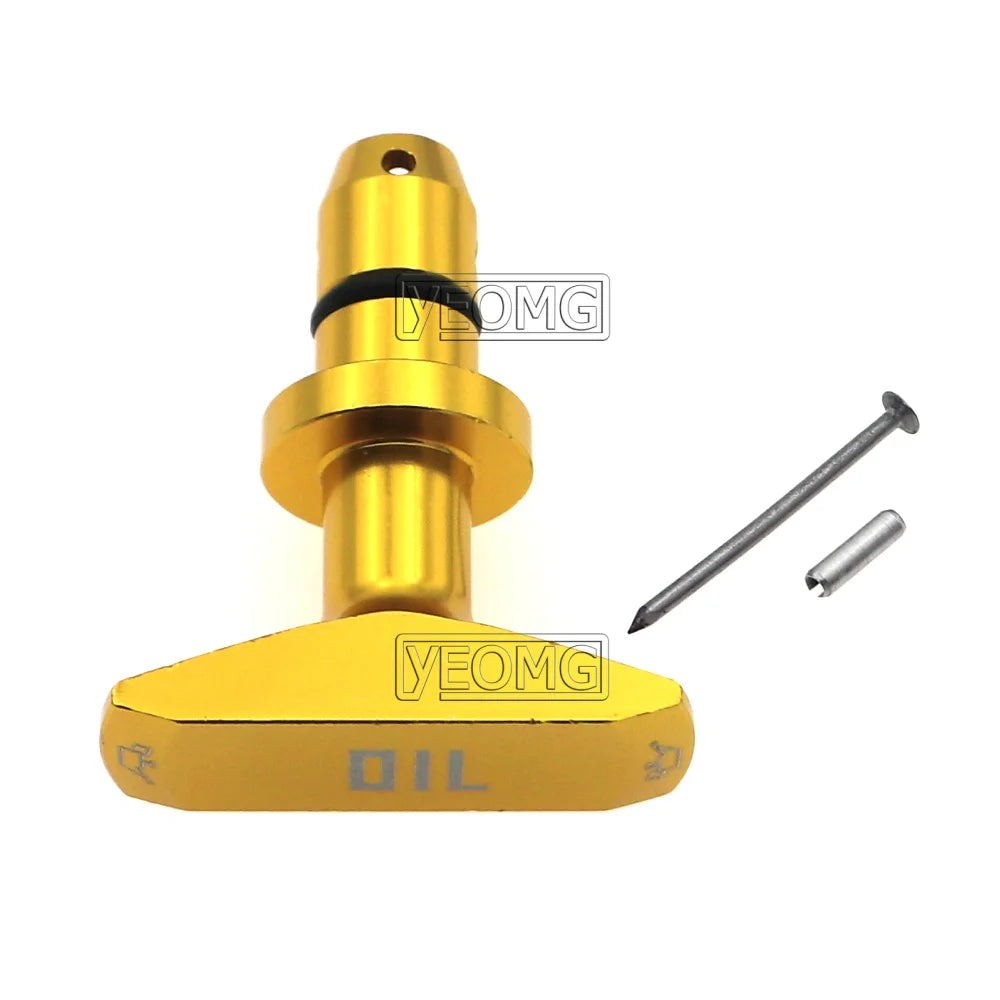 Car Oil Dipstick Pull Handle Aluminum Engine Oil Pull Handle Replacement Decoration
