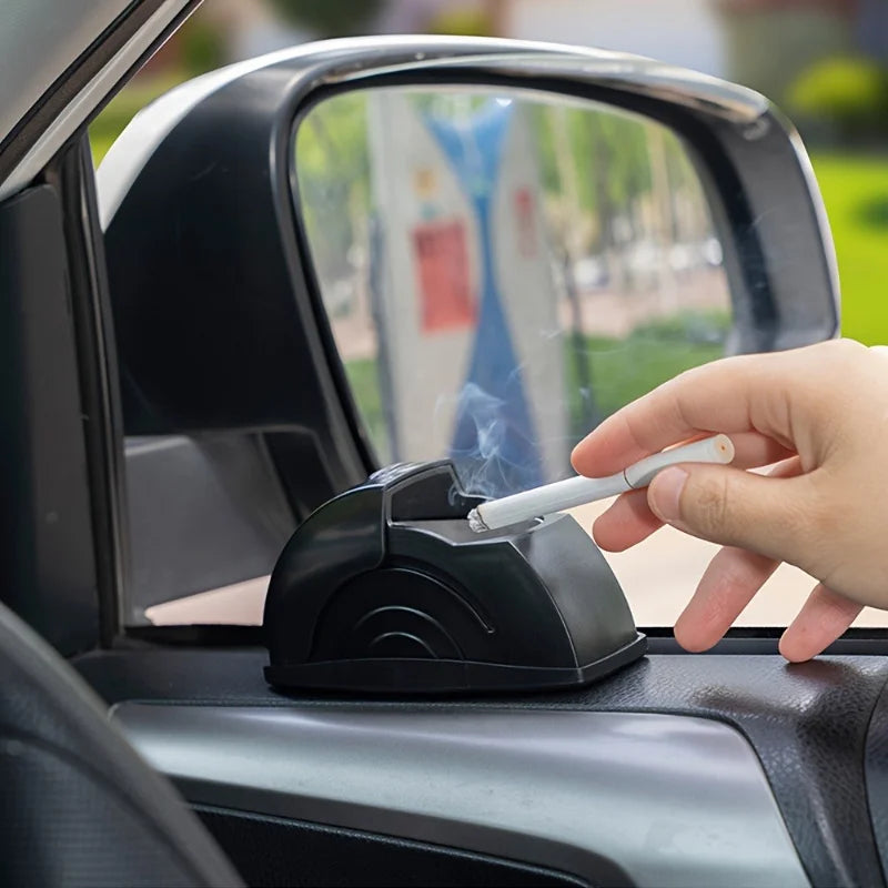 Car Ashtray - Convenient Ash Storage with Lid Design to Prevent Ash From Flying, Compact & Durable
