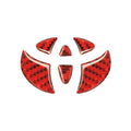 for Toyota Carbon Fiber Car Steering Wheel Sticker Emblem Badge Decoration Decals Corolla Auris Camry Yaris Avensis Accessories
