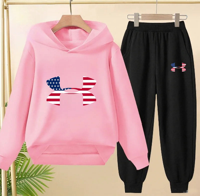 2-13 Years Boys 2pcs Hoodie+Pants Tracksuits Kids Cute brand Autumn Spring  Girls Casual Streetwears Children Clothes Sets