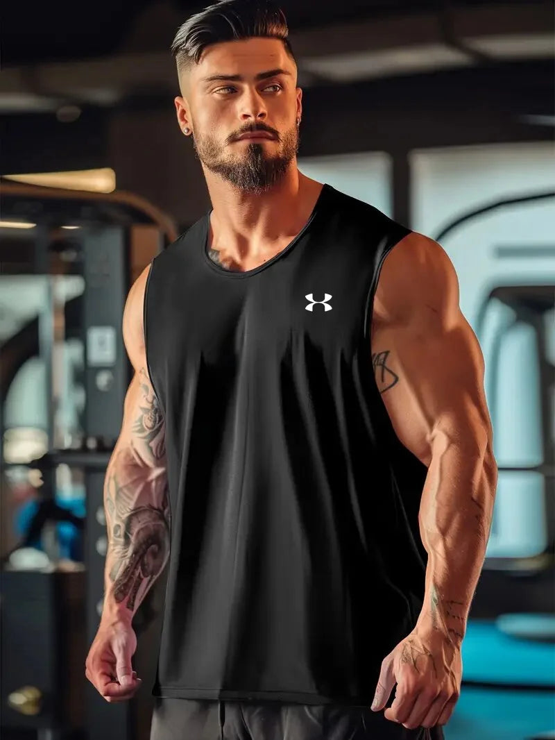 Men's summer top, fashionable mesh vest, any set is very stylish~