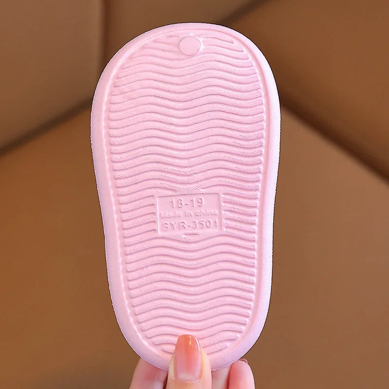 Summer Kids Sandals Hole Children's Shoes Slippers Soft Anti-Skid Cartoon DIY Design Hole Baby Shoes Sandy Beach For Boys Girls