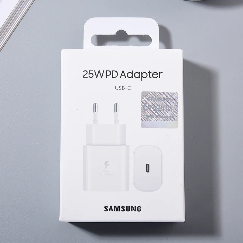 Samsung A07 A06 A05 25W PD Charger Super Fast Charge Adapter For Galaxy S25 Edge S24 S23 S22 S21 Z Flip Fold 7 6 5 Tab S10 Lite