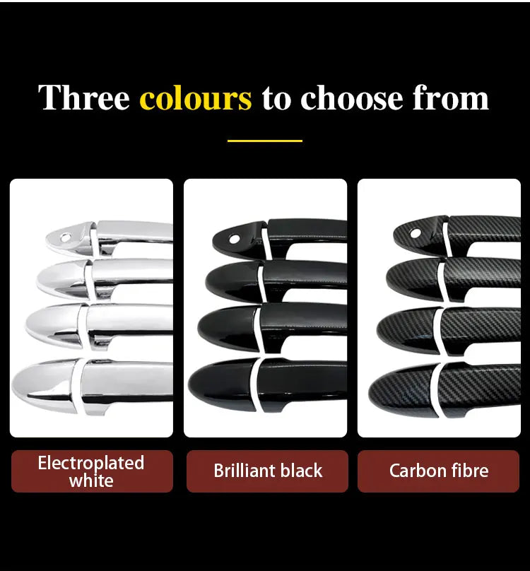 For Toyota Noah Voxy NAV1 R70 2007~2014 Luxury Car Door Handles Covers Exterior Scratch Protective Decor Rustproof Accessories