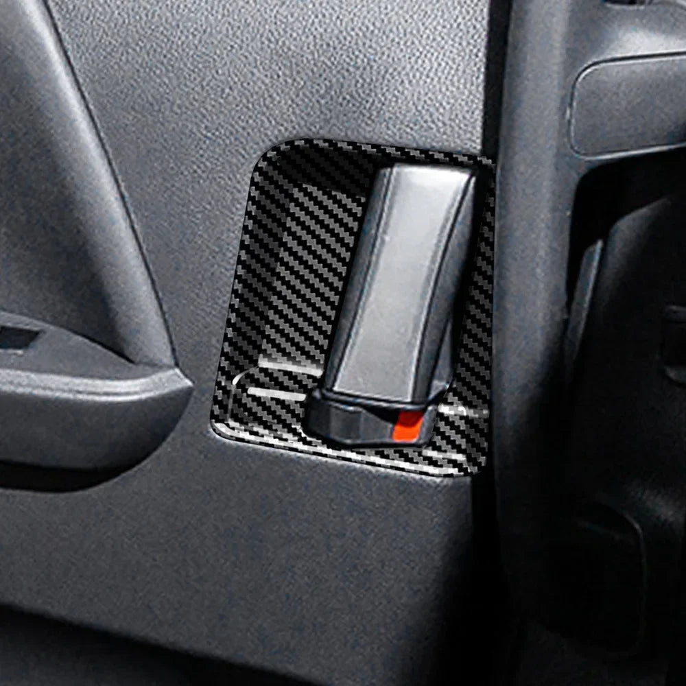 RHD For Toyota Voxy 90 Series 2021 2022 2023 Carbon Fiber inner Steering Wheel Button Decorative Cover Accessories Car Styling