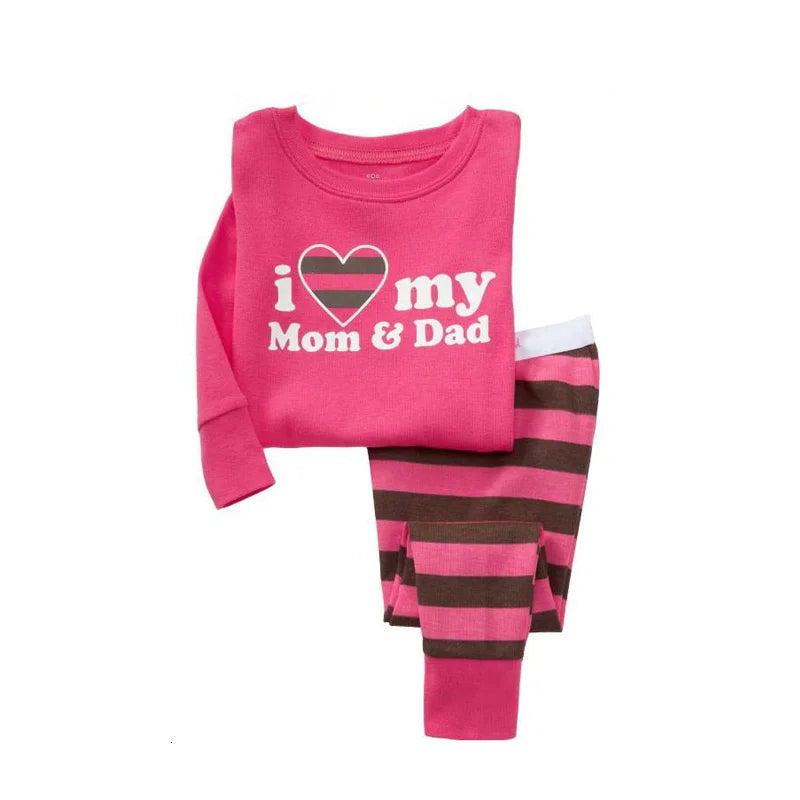 kids pajamas set baby pijama boys animal embroidery sleepwear girls cute 100% cotton soft nightwear children clothing homewear
