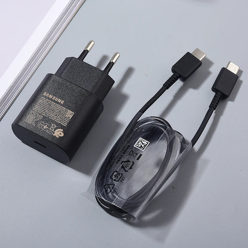 Samsung A07 A06 A05 25W PD Charger Super Fast Charge Adapter For Galaxy S25 Edge S24 S23 S22 S21 Z Flip Fold 7 6 5 Tab S10 Lite