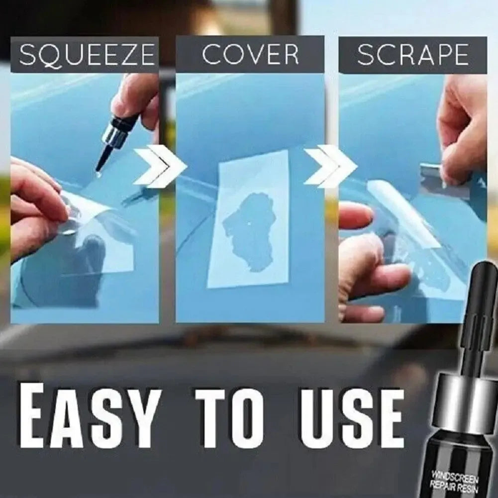1set Car Windshield Windscreen Glass Repair Resin Kit 3ml Auto Vehicle Casement Fix Tool Repair Window Cracks Maintenance Tools
