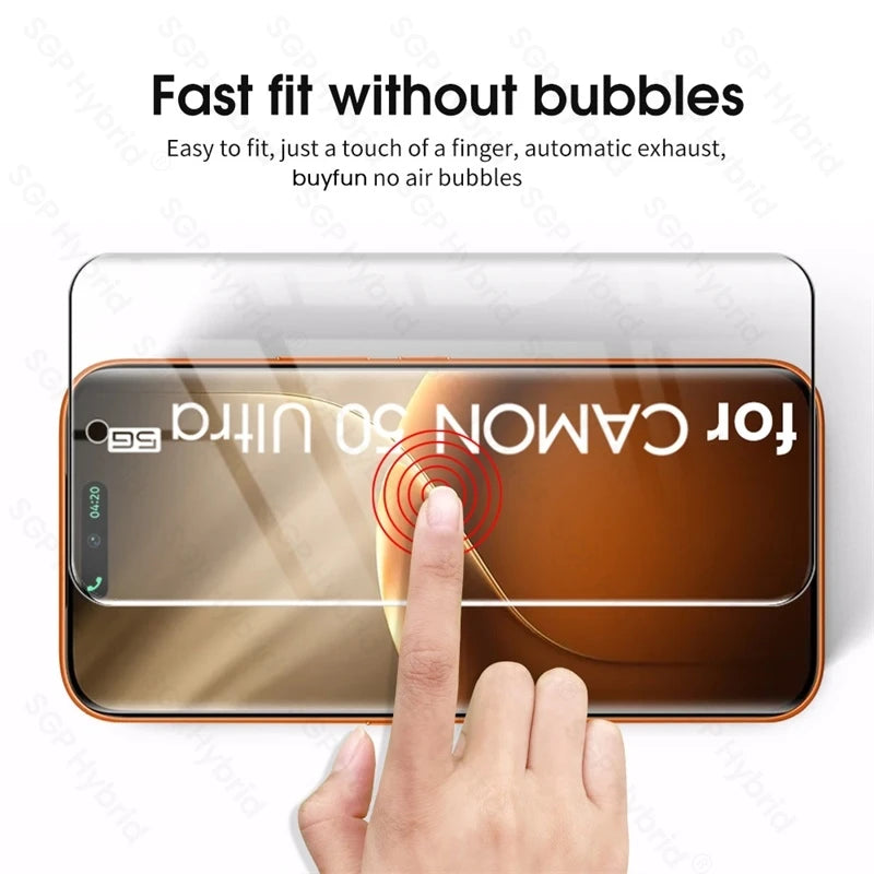 4-1Pcs 9D Curved Tempered Glass for Tecno Camon 50 Ultra Pro 5G 4G Case Screen Protector on Camon50Ultra Camon50Pro HD Cover