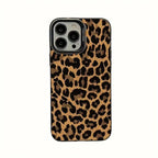 Full-screen leopard print black vitality shell Phone Case for iPhone 16 Pro Max 15 14 13 12 11 Pro MAX Matte Back Case Cover