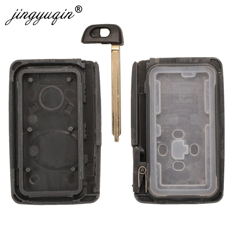 jingyuqin Key Shell for Toyota Noah Voxy Alphard Estima Vellfire Smart Card Remote Car Keyless Case Fob 4/5 Buttons
