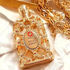 Dubai Royal Amber Perfume 100ml, Unisex Rose Cologne Spray Long Lasting Oriental Fragrance in Glass Bottle for Men & Women