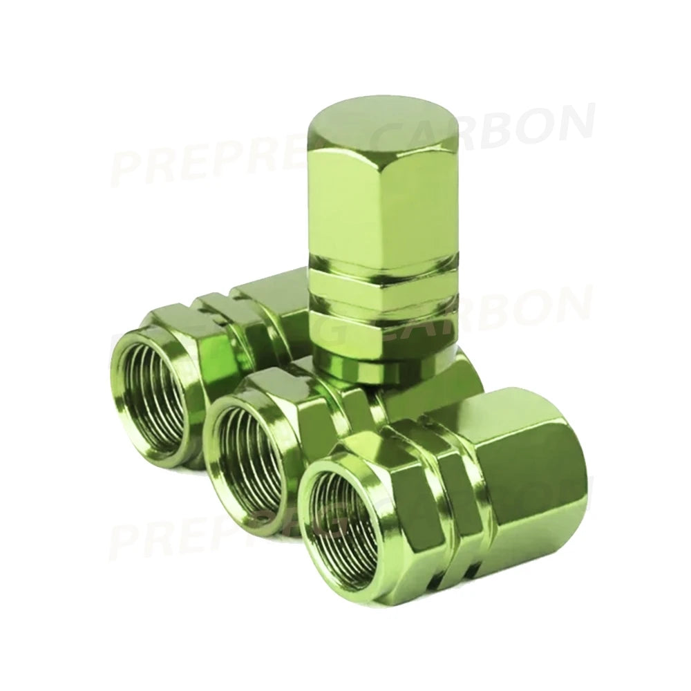 4Pcs Car Tire Valve Stems Cap Knurling Style Tire Valve Cap Aluminum Tire Wheel Stem Air Valve Cap Car Accessories