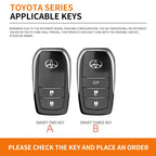 Car Key Fob Case Cover Shell for Toyota C-HR Hilux Fortuner Land Cruiser 200 Camry Corolla Crown RAV4 2023 2024 2025 Accessories