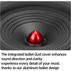6.5 Inch Midrange Bass Speaker High-Performance Carbon Fiber Cone Woofers Bullet Aluminum Basin For Clear Bass & Stereo Sound