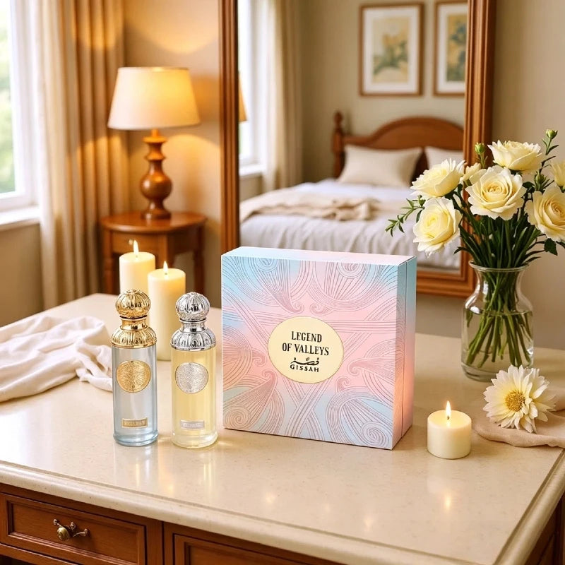 GISSAH Unisex Perfume Set 180ml Long-Lasting Pheromones Containing Rab Body Spray Gift Box