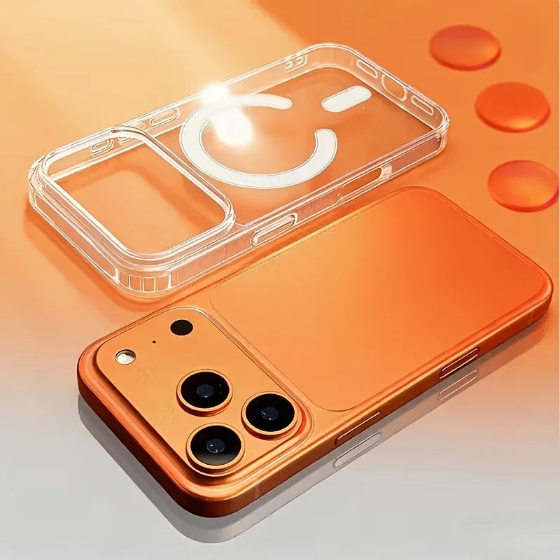 For Magsafe Transparent Phone Cases For iPhone 17 16 15 Pro Max 17Pro 16Pro Magnetic Clear Cover For iPhone17 14 13 Pro Max Case