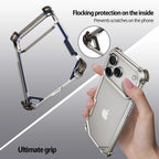 Eary Frameless Case for iPhone 17 Pro Max Air for Magsafe Metal Shockproof Protective Phone Cover Aluminum Alloy Anti-Drop Shell
