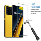 4PCS Tempered Glass For POCO X8 X6 X7 X5 X4 X3 F7 F6 F5 GT Pro Screen Protectors For POCO M7 M6 M5 M3 Pro 5G Protective Glass