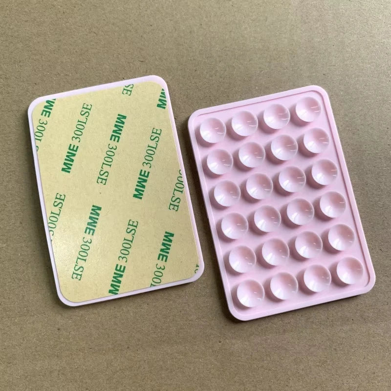 Silicone Suction Phone Holder Mat Multifunctional Suction Cup Wall Stand Square Anti-Slip Single-Sided Case Mount Back Sticker