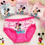 4Pcs/pack Cartoon New Mickey Mouse Children's Panties Classic Cute Minnie Mickey Mouse Cartoon Girls Cotton Briefs Gifts
